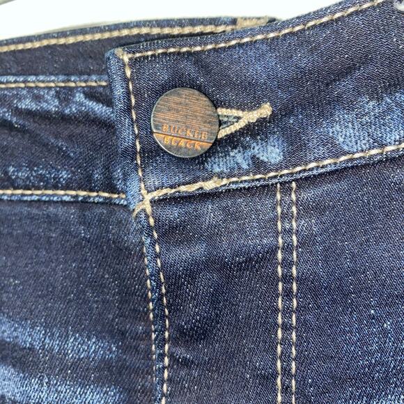 BKE Buckle Black Ankle Skinny Fit No. 53 Jeans Women’s 27 Distressed Blue Denim - Picture 7 of 14